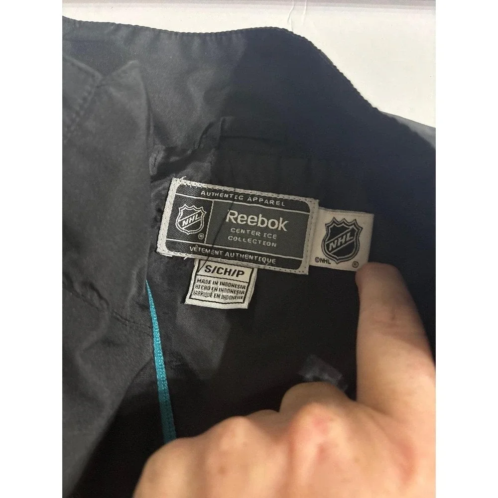 San Jose Sharks Reebok NHL Pullover Jacket (small) AS IS